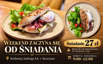 W weekend daj swojej kuchni wolne. Śniadanie czeka przy Królowej Jadwigi 6A