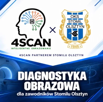 Szczycieńska pracownia rezonansu magnetycznego 4SCAN partnerem Stomilu Olsztyn