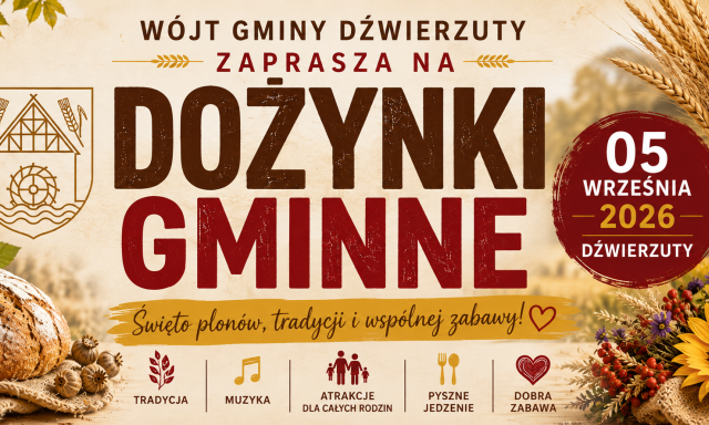 Dźwierzuty szykują wielkie święto. Dożynki Gminne już 5 września