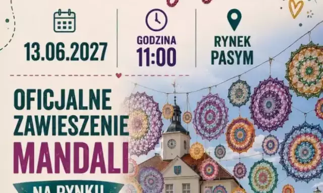 Pasym będzie dziergał Rynek. Mandala po mandali aż do czerwca