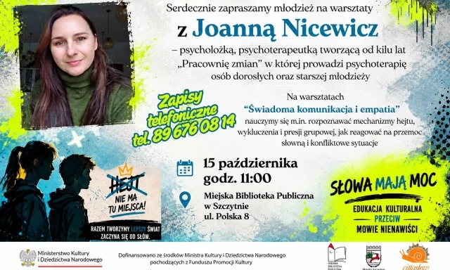 Hejt, presja grupy i przemoc słowna. Młodzież ze Szczytna może przećwiczyć, jak reagować