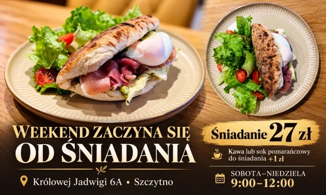 W weekend daj swojej kuchni wolne. Śniadanie czeka przy Królowej Jadwigi 6A