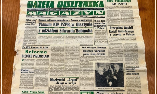 Gazeta sprzed 51 lat ukryta we framudze. Remont pasymskiego urzędu odsłonił kapsułę czasu