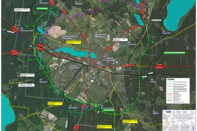 Nie wyburzą domów, ale wytną 109 hektarów lasu. Tak ma wyglądać obwodnica Szczytna