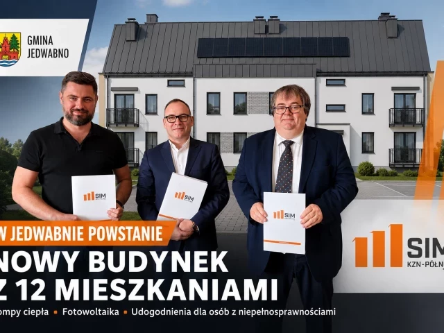 Umowa podpisana. W Jedwabnie rusza budowa nowych mieszkań dla 12 rodzin