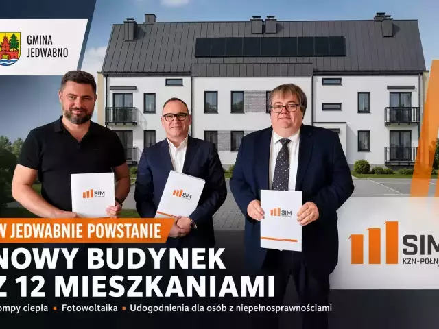 Umowa podpisana. W Jedwabnie rusza budowa nowych mieszkań dla 12 rodzin
