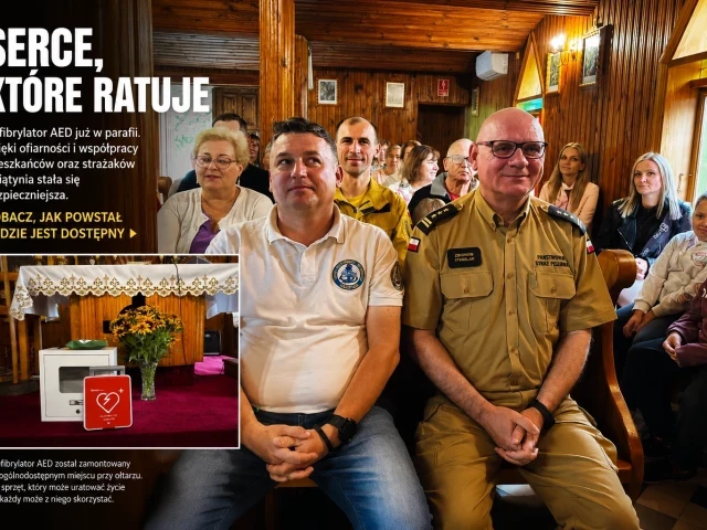 Serce, które może uratować życie. W Farynach zamontowano ogólnodostępny defibrylator AED