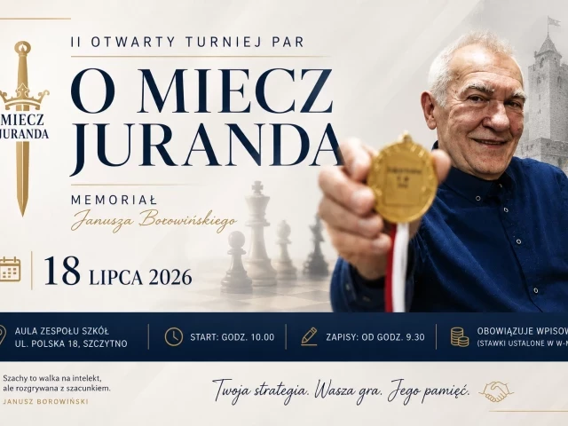 Miecz Juranda znów trafi do gry. Brydżyści uczczą pamięć mistrza ze Szczytna