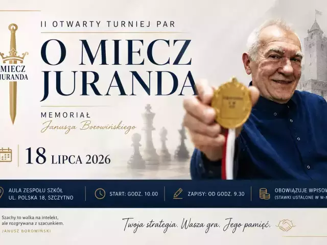 Miecz Juranda znów trafi do gry. Brydżyści uczczą pamięć mistrza ze Szczytna