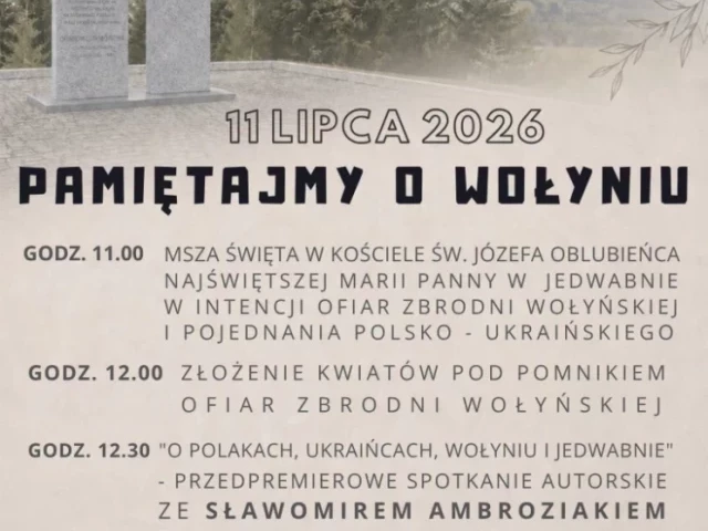 Jedwabno pamięta o Wołyniu. Modlitwa, hołd i spotkanie o trudnej historii