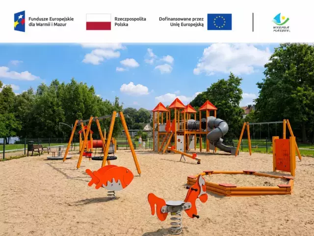 Mała Biel z nowym placem zabaw.  Pierwsza część rewitalizacji już służy najmłodszym