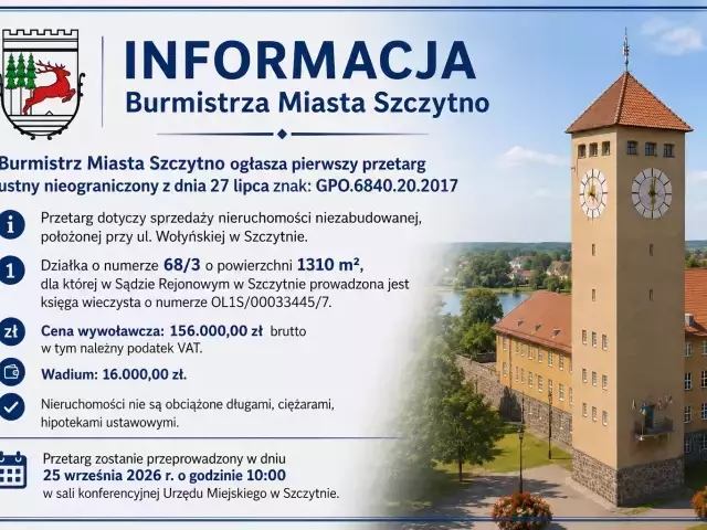 Informacja Burmistrza Miasta Szczytno