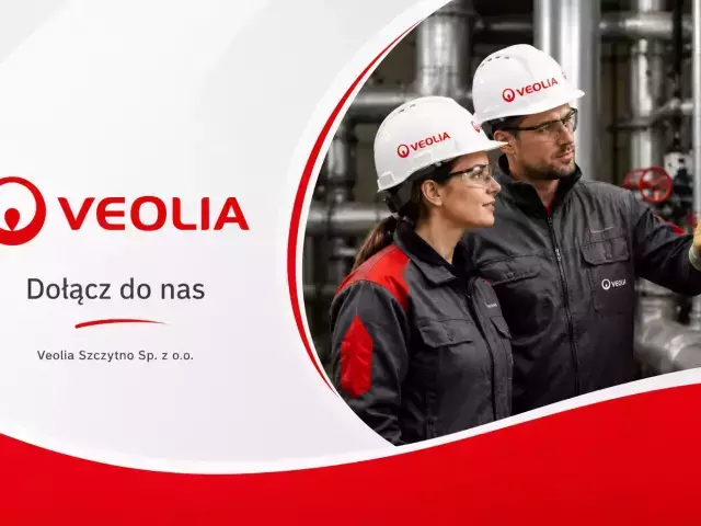 Veolia Szczytno szuka nowego członka zespołu. Firma poszukuje Operatora Urządzeń Energetycznych