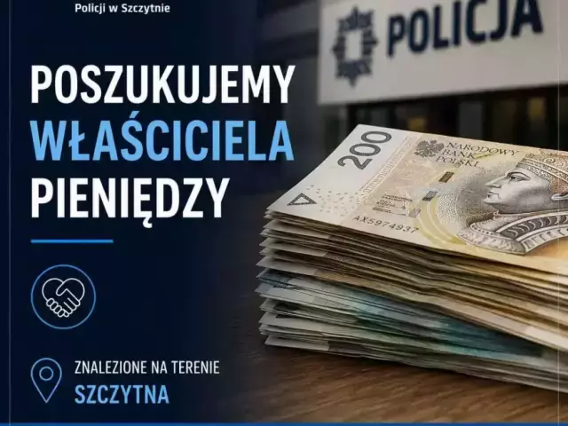 Kilka tysięcy złotych czeka na właściciela. Gotówka nadal leży w szczycieńskiej komendzie