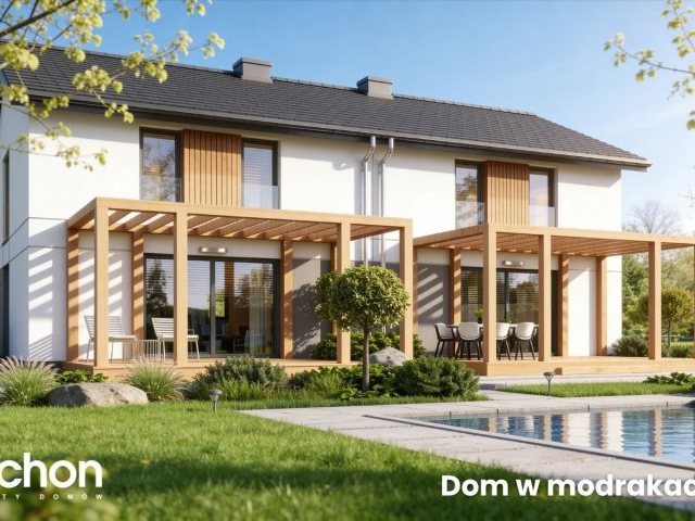 Dom w modrakach (R2) - dom dwurodzinny z poddaszem użytkowym