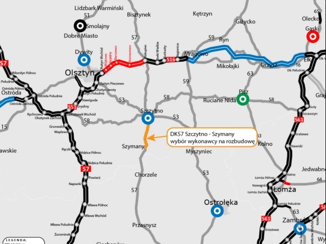 43 mln zł na drogę do lotniska. Wybrano wykonawcę przebudowy DK57