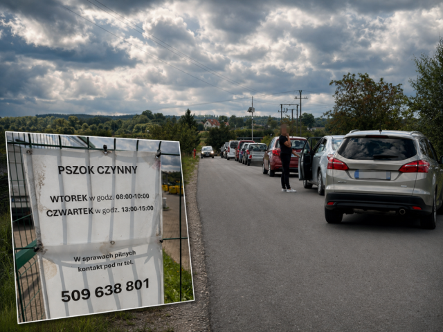Płacą za śmieci, a potem stoją z nimi w kolejce. PSZOK w Pasymiu pod ostrzałem mieszkańców.