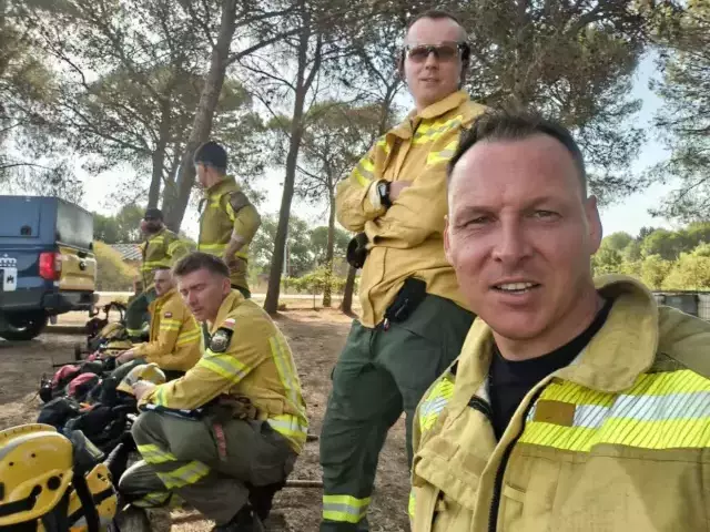 Ze Szczytna prosto na front walki z ogniem. Piotr Alancewicz wrócił z misji GFFF Poland w Hiszpanii