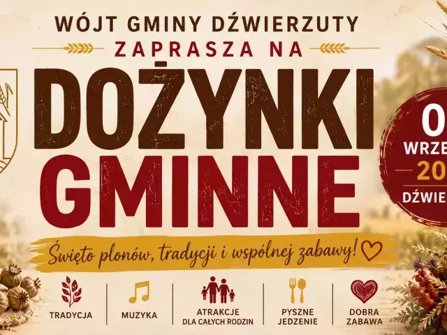 Dźwierzuty szykują wielkie święto. Dożynki Gminne już 5 września