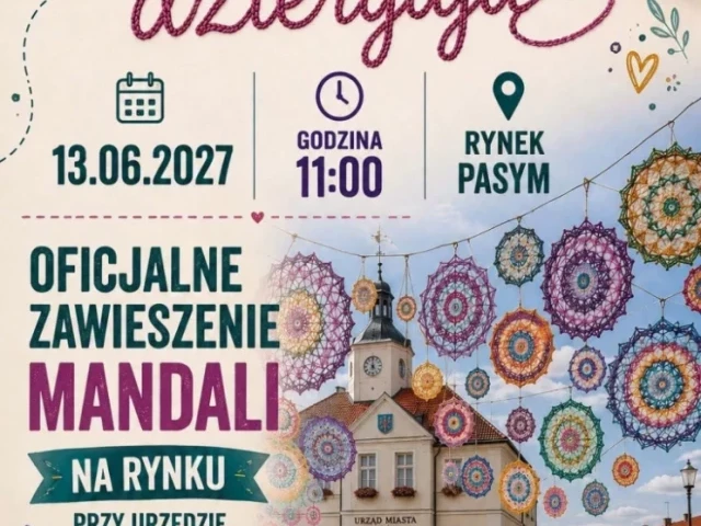 Pasym będzie dziergał Rynek. Mandala po mandali aż do czerwca