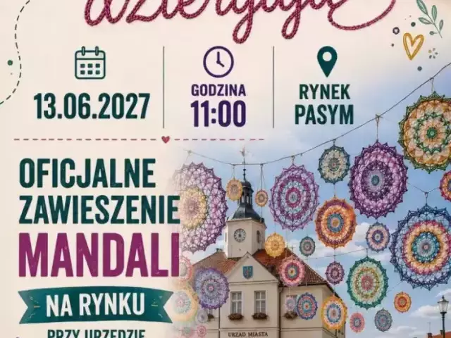 Pasym będzie dziergał Rynek. Mandala po mandali aż do czerwca