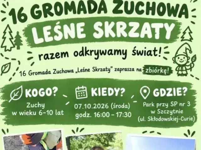 „Leśne Skrzaty” szukają nowych zuchów. Nabór już 7 października