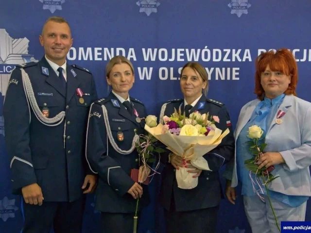 Trzy medale dla KPP w Szczytnie. Wyróżniono dwie policjantki i pracownicę cywilną