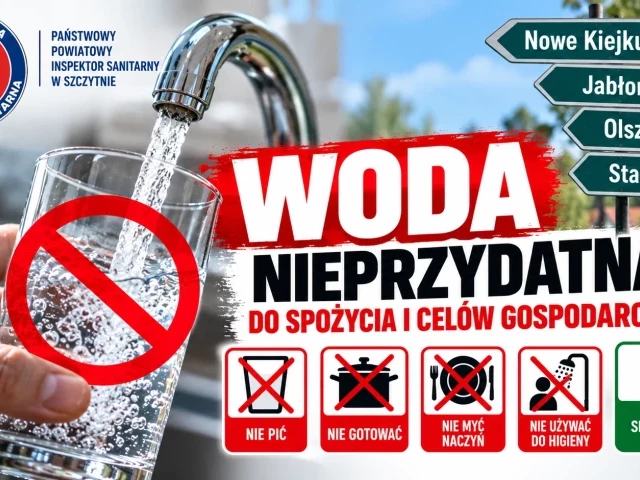 Woda tylko do spłukiwania toalet. Sanepid ostrzega cztery miejscowości