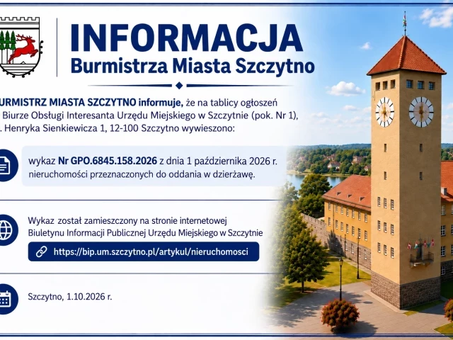 Szukasz nieruchomości do dzierżawy w Szczytnie? Warto sprawdzić najnowszy wykaz.