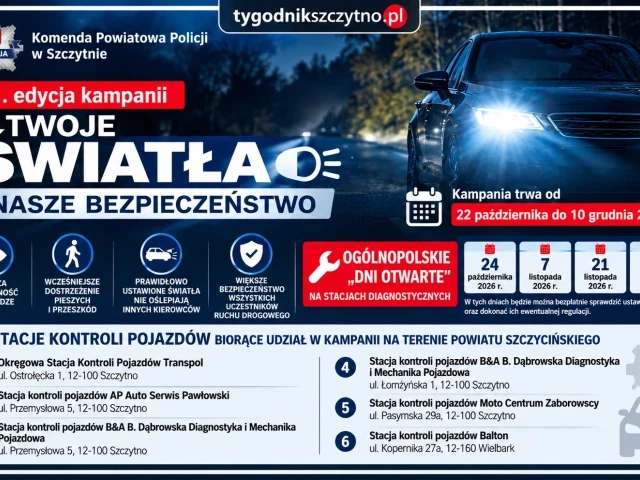 Za darmo sprawdzą światła w aucie. Sześć stacji w powiecie dołącza do akcji