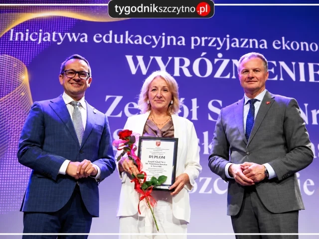 „Staszic” zauważony w regionie. Zespół Szkół nr 1 w Szczytnie z wyróżnieniem za edukację społeczną