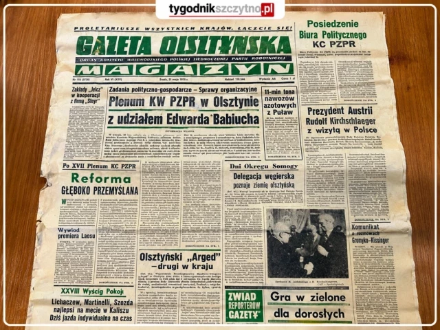 Gazeta sprzed 51 lat ukryta we framudze. Remont pasymskiego urzędu odsłonił kapsułę czasu