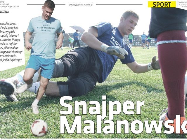 Snajper Malanowski z sercem do piłki