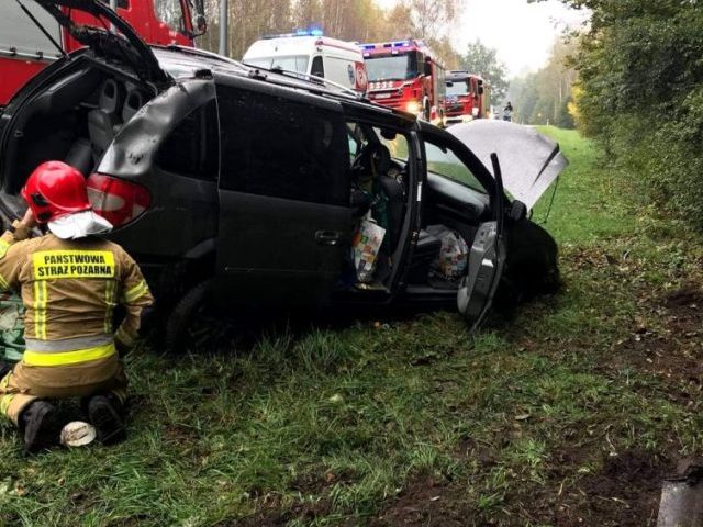 31-latka straciła panowanie nad Chevroletem i wjechała do rowu
