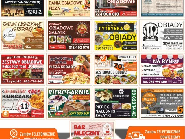 Pomagamy szczycieńskiej gastronomii... Zamów na wynos lub z dowozem