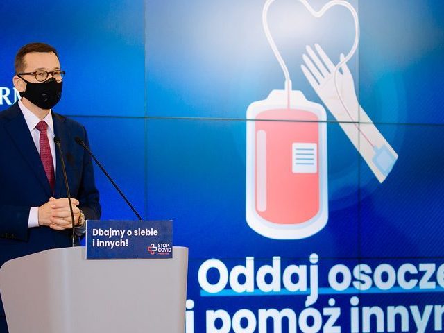 Morawiecki: gorąco dziękuję wszystkim, którzy oddali osocze, podano je już 8 tys. pacjentów