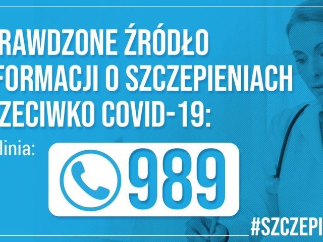 989 – to numer, pod którym zapiszesz się na szczepienie