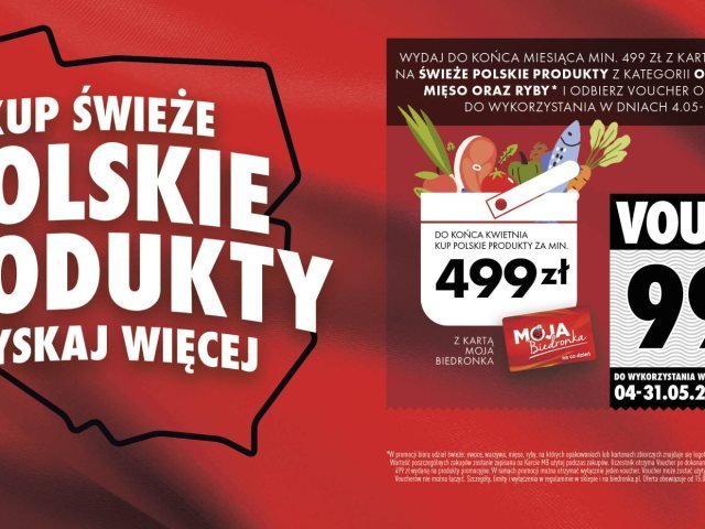 Kwiecień miesiącem polskich produktów świeżych w Biedronce
