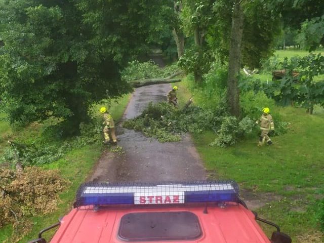 Burza i silny wiatr wyrządziły szkody w naszym powiecie