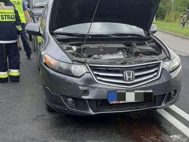 Kolizje w Piwnicach Wielkich i Szczytnie (zdjęcia)