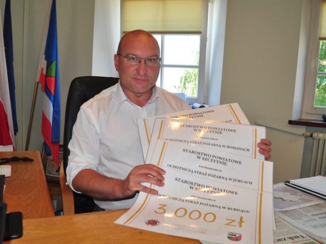 Kasa płynie do druhów z OSP