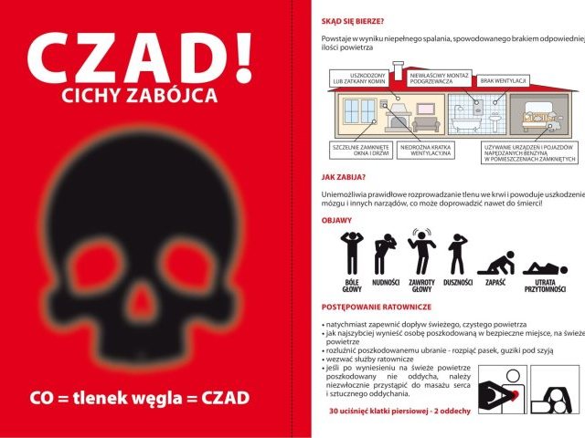 Rusza sezon grzewczy, uwaga na czad – cichego zabójcę