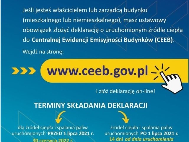 Obowiązek złożenia deklaracji o źródłach ogrzewania budynków