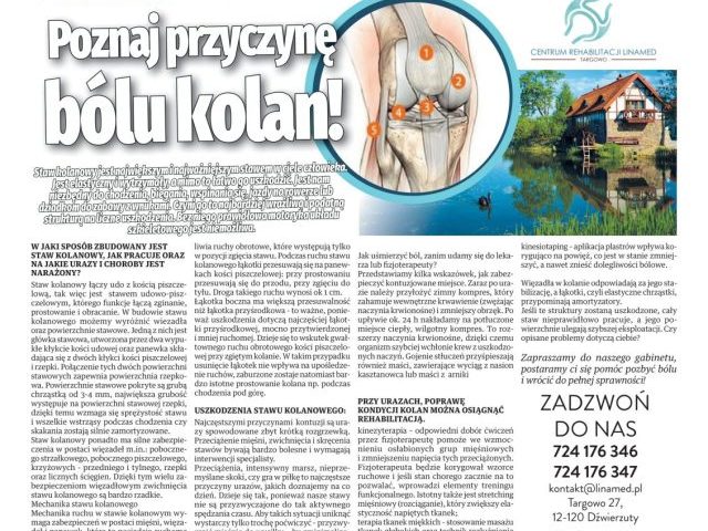 Linamed w Targowie zaprasza: - Poznaj przyczynę bólu kolan i pozbądź się go