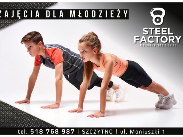 Niższe ceny karnetów dla młodzieży w klubie Steel Factory 12-100