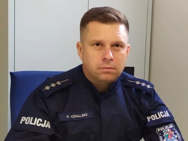 Specjalne podziękowania dla policjantów i dzielnicowego Krzysztofa Kowalskiego