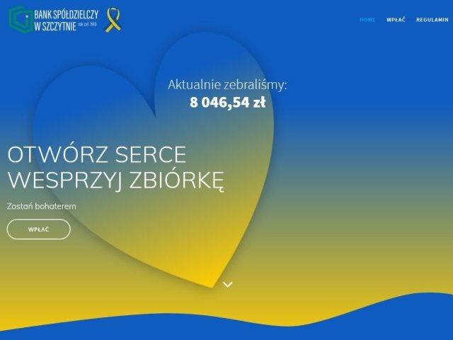Zapraszamy do uczestnictwa w zbiórce - Szczytno pomaga Ukrainie
