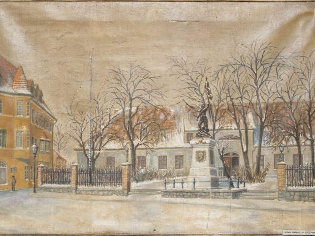 Stary ratusz na płótnie – eksponaty Muzeum Mazurskiego w Szczytnie