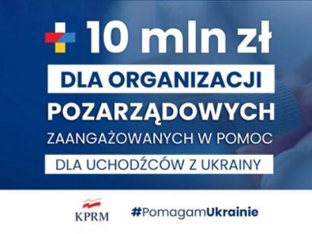 10 mln zł dla NGO pomagających uchodźcom i uproszczenie procedur zlecania zadań