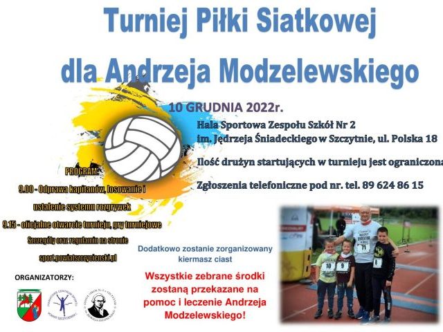 Chcą pomóc Andrzejowi Modzelewskiemu, zapraszają na turniej siatkówki